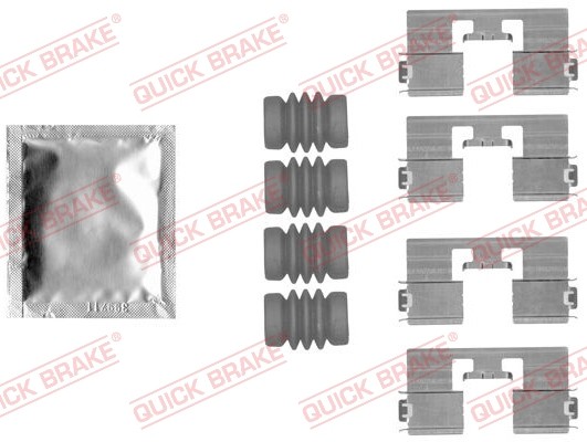 1X Quick Brake 109-1818 ZubehöRsatz Scheibenbremsbelag FüR CitroëN Opel Vauxhall-image