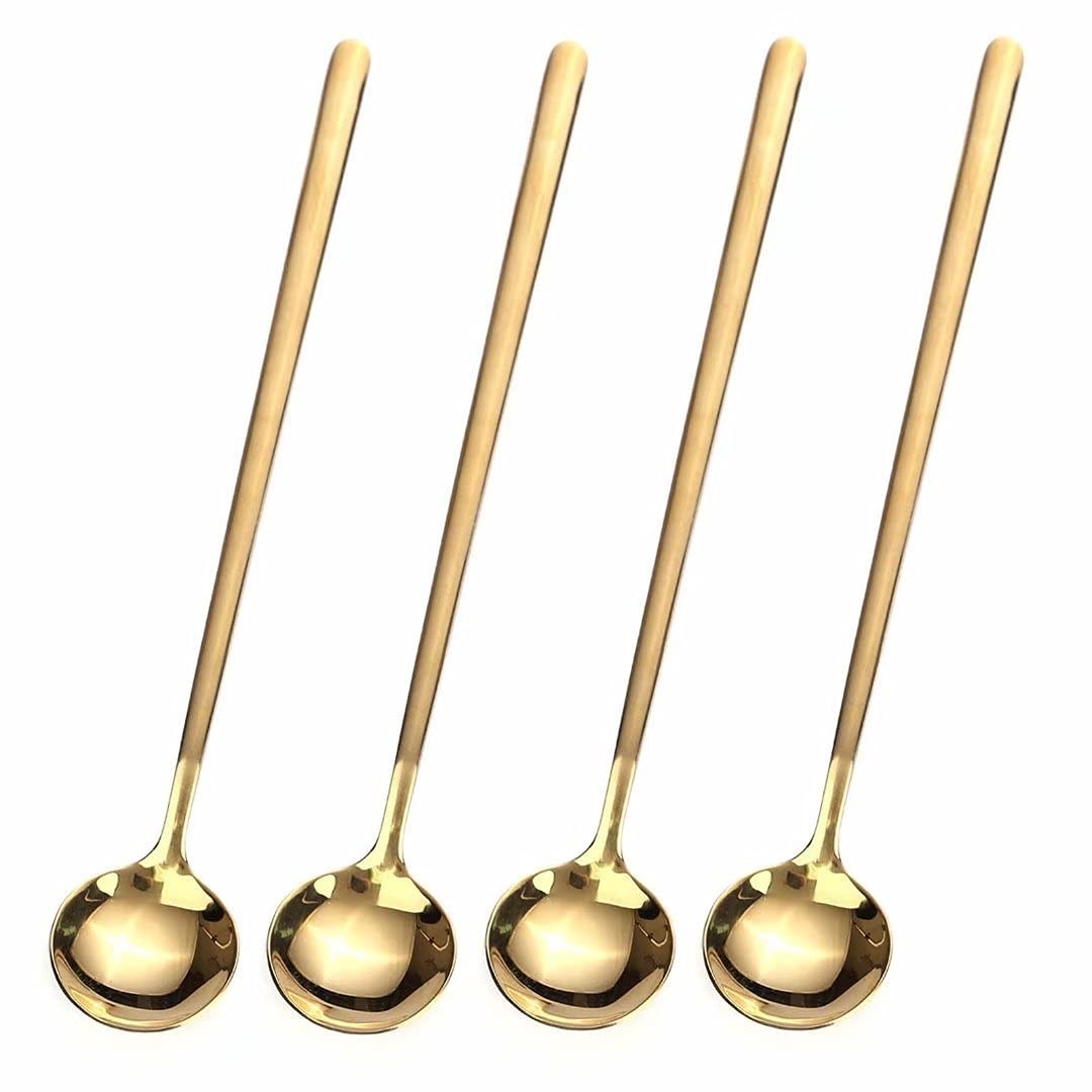 4 Pcs 6.7 Inches Coffee Spoons, Stirring Spoons, Tea Spoons Long Handle