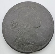 1801 S-221 Draped Bust Large Cent Corrected Fraction “100/000” VF+ R-2 Overdate