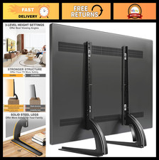 Universal Table Top TV Stand Mount for 27-65 Inch TVs, Height Adjustable, 88 lbs