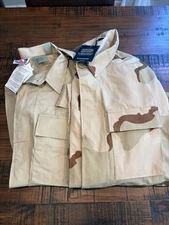 NWT Propper USGI DCU 3-Color Desert Combat Coat Medium Regular Shirt Khaki Coat