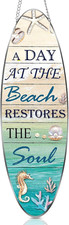 Beach Sign Decor Hanging Sea Decorations Starfish Wall Decoration Beach Plaque D
