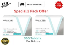VIVISCAL PRO - Professional Hair Growth Tablets 180 Exp. 12/2027 (PACK OF 2)