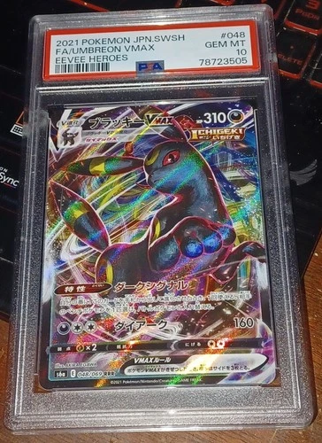 2021 Psa 10 Jpn. Umbreon Vmax Eevee Heroes #48