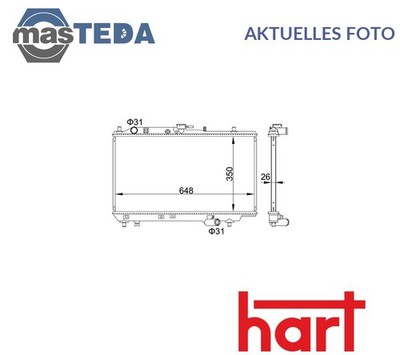606 433 KÜHLER WASSERKÜHLER MOTORKÜHLER HART NEU OE QUALITÄT