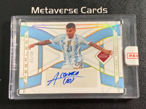2022 National Treasures FIFA Road To World Cup Peerless Angel Correa Auto Sealed