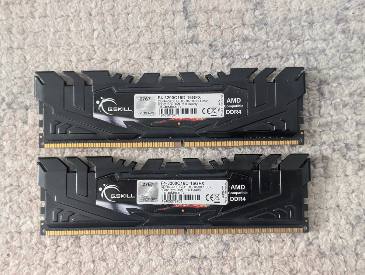 G. SKILL PC4-25600 (DDR4-3200) Bus Speed DDR4 SDRAM Memory (RAM