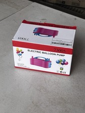 Electric Balloon Pump Pink - Dual Nozzle Automatic Inflator for Party Decor-NEW