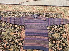 RALPH LAUREN CHAPS VINTAGE MEN  S LARGE GEOMETRIC CREW NECK SWEATER U.S.A. MADE S