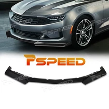 For 2016-2024 Chevrolet Camaro 1LE-Style Matte Black PP Front Bumper Spoiler Lip
