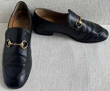 Gucci 570894 Black Calf Brixton Collapsible Heel Horsebit Loafers Gucci 8 US 8.5