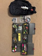 Megabass/Jackall/OSP Bass Lure Set with Backpack Used Fishing Equipment