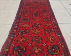 Rare Hand Knotted Vintage Afghan Turkmen Wool Area Rug 3.1 x 1.8 Ft — photo 3