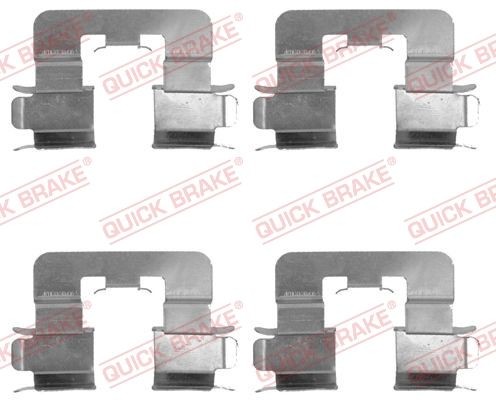 Quick Brake ZubehöRsatz, Scheibenbremsbelag Hinten FüR Toyota-image