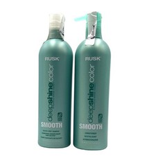 Rusk Deepshine Color Smooth Sulfate-Free Shampoo  Conditioner 25 oz