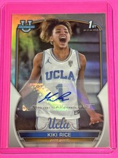 2023 Bowman Chrome University 1st Auto Refractor #24 Kiki Rice #407/499 UCLA