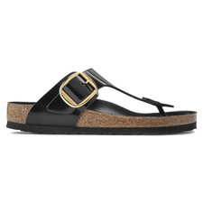 Birkenstock Women  s Black Patent Leather Thong Sandals Buckle EU 40 US 9