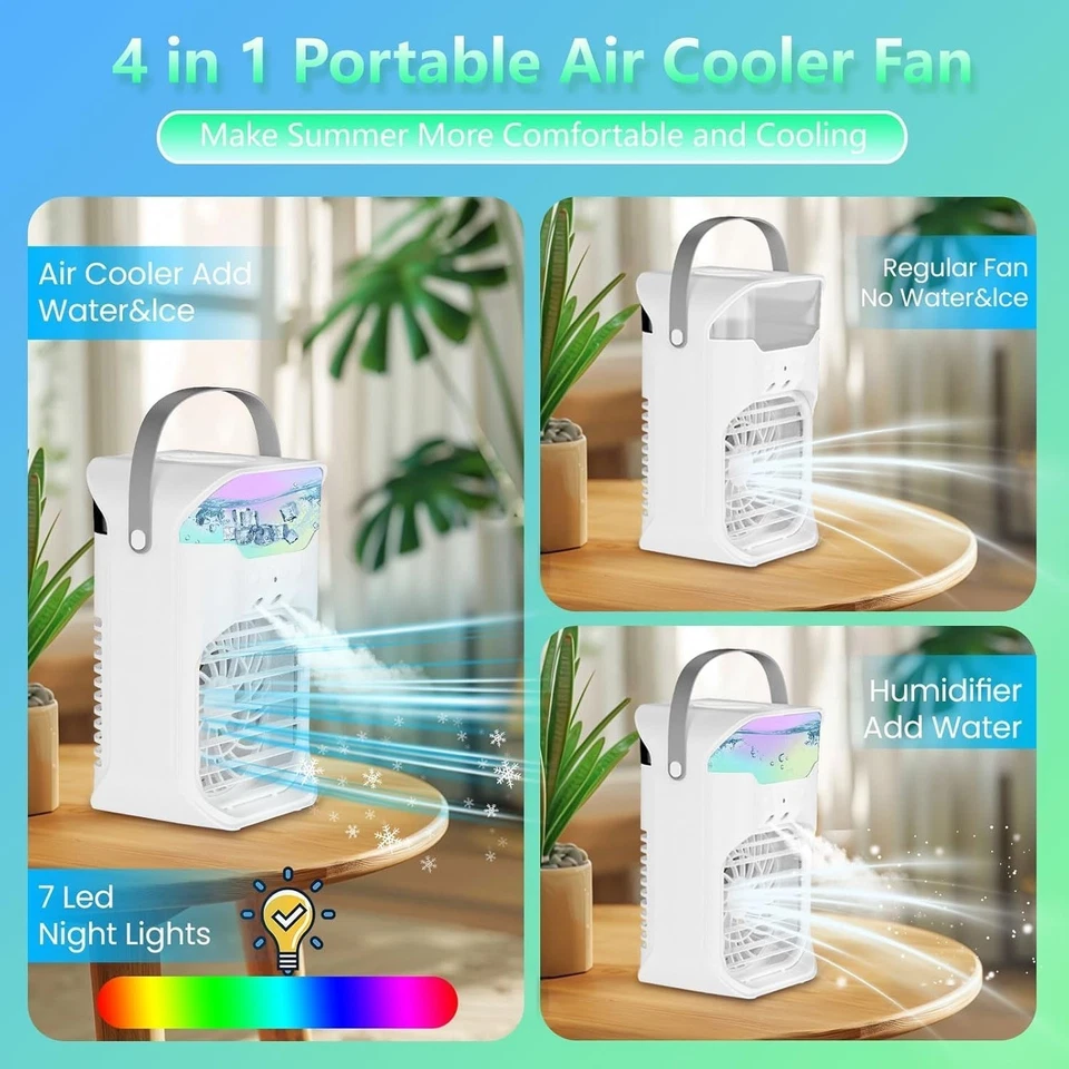 iFTY Small Portable Air Conditioners, Portable AC Unit w/Remote Night Light 1.5L - Image 3 of 4