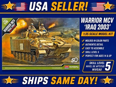 Academy  1/35  Warrior MCV ''IRAQ 2003'' Tank  Model Kit #13201-FACTORY SEALED BOX