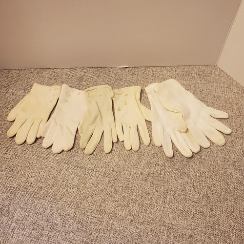 Lot of 3 pair Vintage Child Sized Dress Gloves