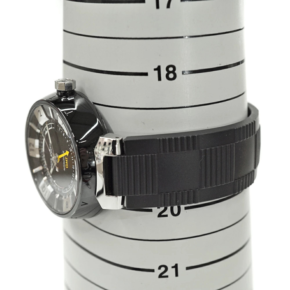 LOUIS VUITTON Tambour Gmt Q113K0 Black Men's Used Watch #41014 | eBay