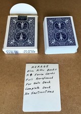 Bicycle Rider Back Blue 808 Mirage Magic Trick Card Deck No Instructions K Clubs