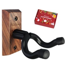 Guitar Wall Mount, Black Walnut Wood Guitar Hanger, U-Shaped Guitar Wall Hang...