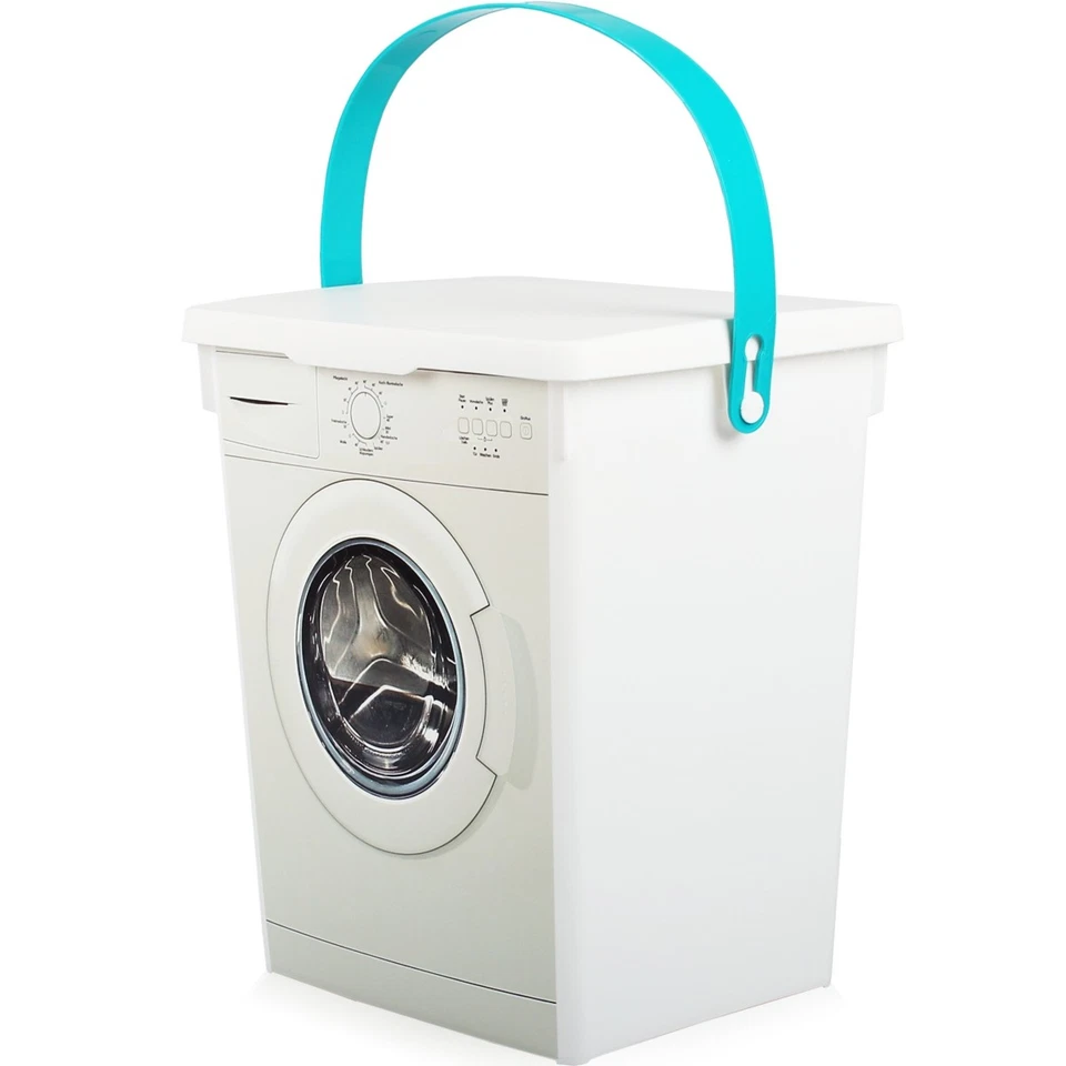 2x Waschpulverbox 5L Waschmittelbox Behälter Waschmittel Pods Waschmitteldose - Bild 3 von 4