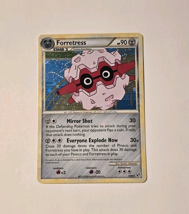 Pokemon Forretress 3/90 HGSS Undaunted Holo Rare LP