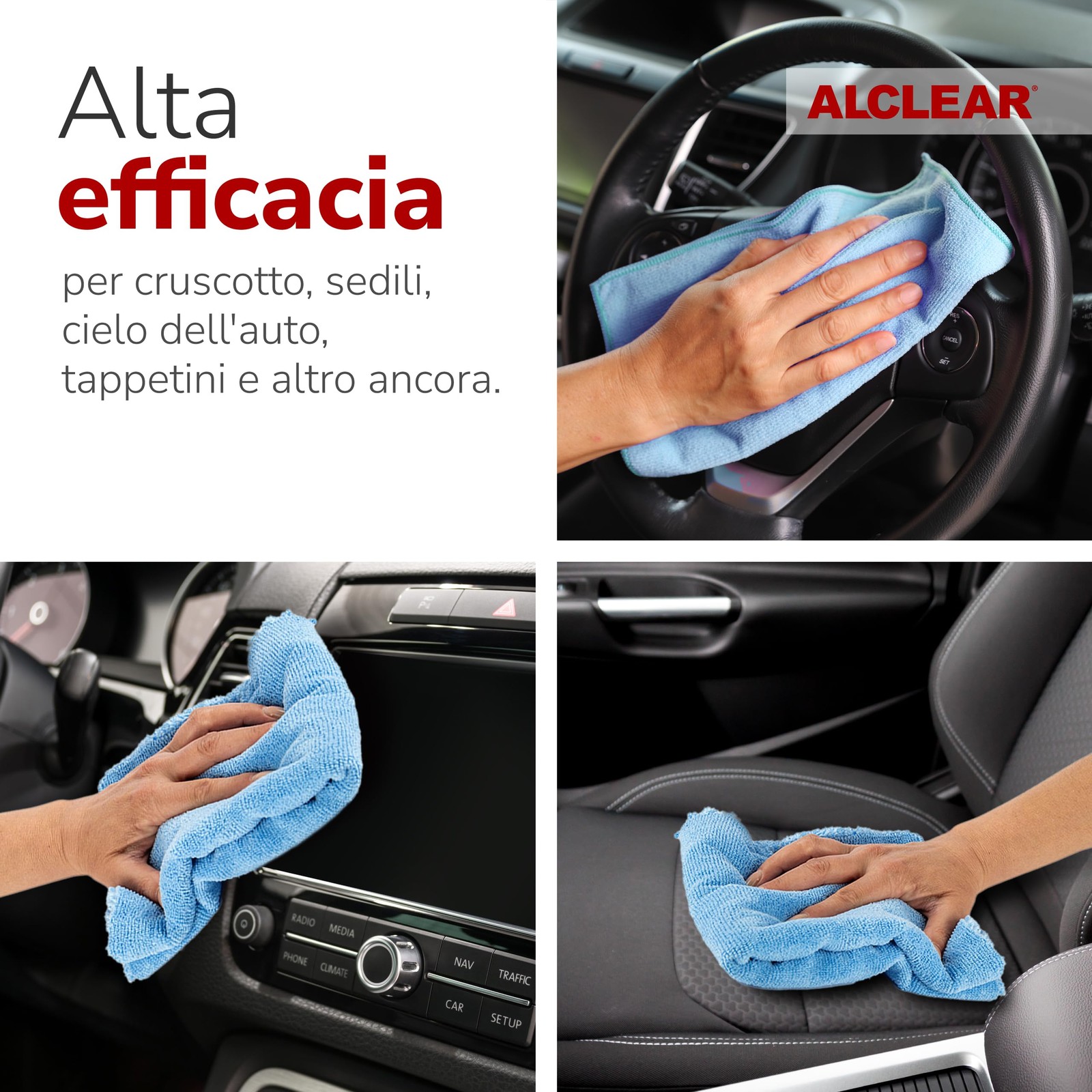 ALCLEAR International GmbH - Alclear 721ir Spray Pulitore Interno Pulitore Auto per Cruscotto Tessuti - Miniatura 6