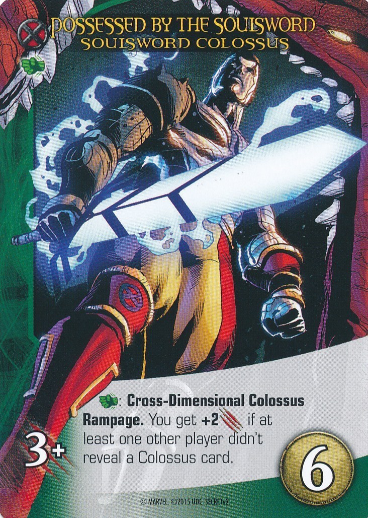 SOULSWORD COLOSSUS Upper Deck Marvel Legendary POSSESSED BY