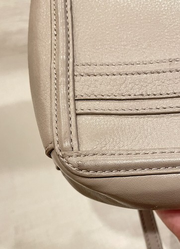 Tory Burch Gray Leather Flap Crossbody Bag, Great - Picture 18 of 20