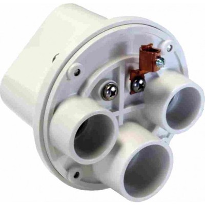 Orbit SJB100-3-W Lexan Swim Pool Box 3/4 and 1 Hubs White