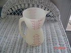 Vtg Tupperware Double Measuring Cup 8 oz Wet/Dry 2 Sided Hourglass Red Letter — photo 1