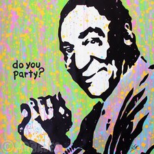 Bill Cosby (Do You Party?) - Original Pop Art Painting By Babes Kopp - Satire