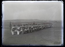 France Military Shooting Exercises Valbonne c1900 Photo Negative Plate