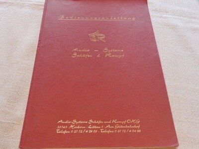 ASR Emitter 1 HD Owners Manual Original