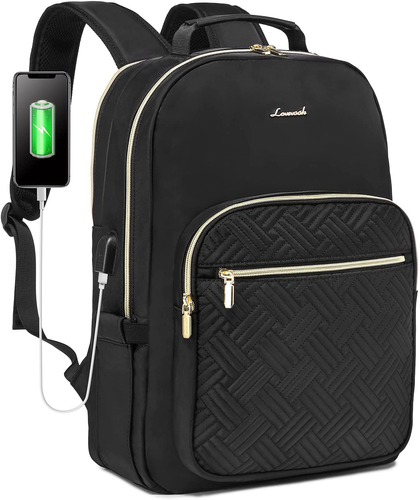 LAPTOP BACKPACK PURSE for WOMEN LARGE BUSINESS WORK BAG FITS 15.6" LAPTOP USB - Picture 35 of 37