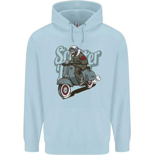 Scooter Skull Motorcycle MOD Biker Childrens Kids Hoodie - Picture 8 of 87
