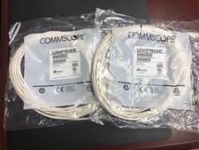 Lot of 2 - Commscope Uniprise 25 Ft Cat 6 Patch Cords - Part  UNC6-WH-25F