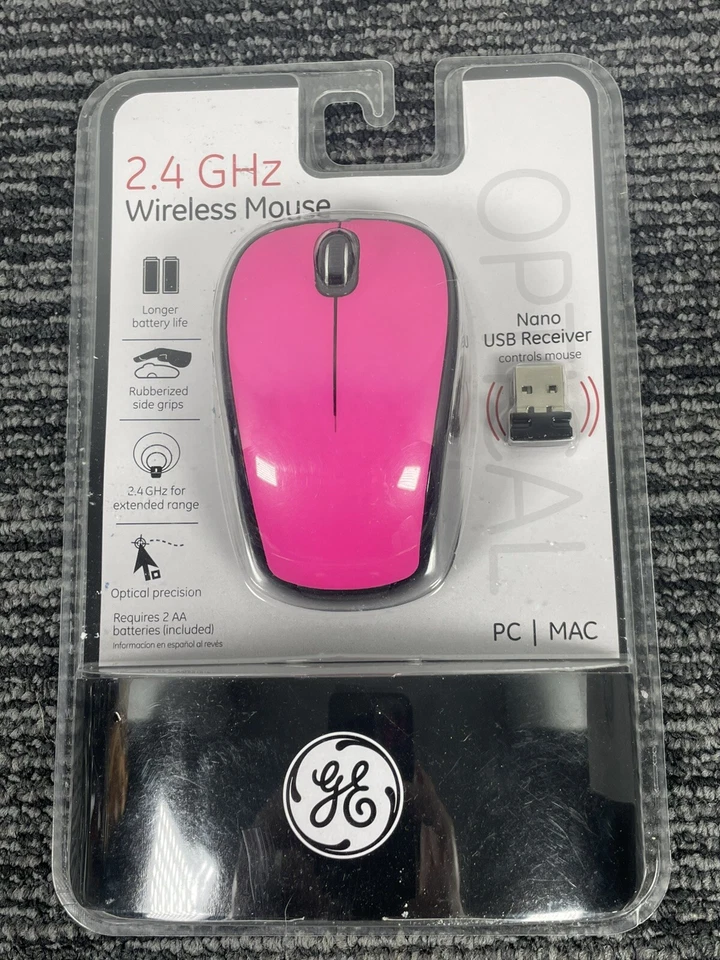 🔥 GE 2.4 GHz Wireless Optical Mouse Red - Image 2 of 3