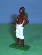 TOY SOLDIERS METAL NEGRO WOMAN SELLING BANANA'S IN MARKET 54 MM