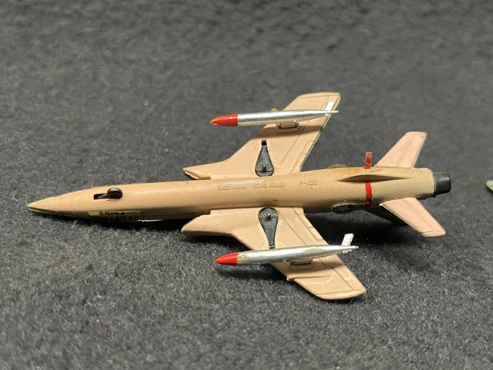 Bachmann Mini Aviones Avión Militar Avión Juguete Plástico 3" Lote Jet Fighter Foto 4 de 4