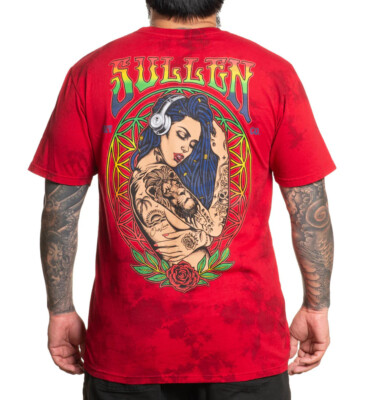 Sullen Clothing T-Shirt One Love Tie-Dye Batik Tattoo Pin-Up Löwe Mandala Rose