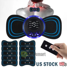 Small Portable EMS Electric Neck Back Massager Cervical Massage Patch Stimulator