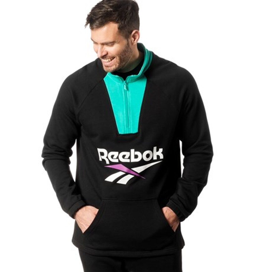 Reebok Men's Sweatshirt Classics- Vector 1/4 Zip (DX3821, DX3822