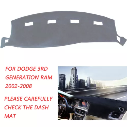 Gray Dash Mat Dashboard Cover Pad for 2002 - 2008 DODGE RAM 1500 2500 3500