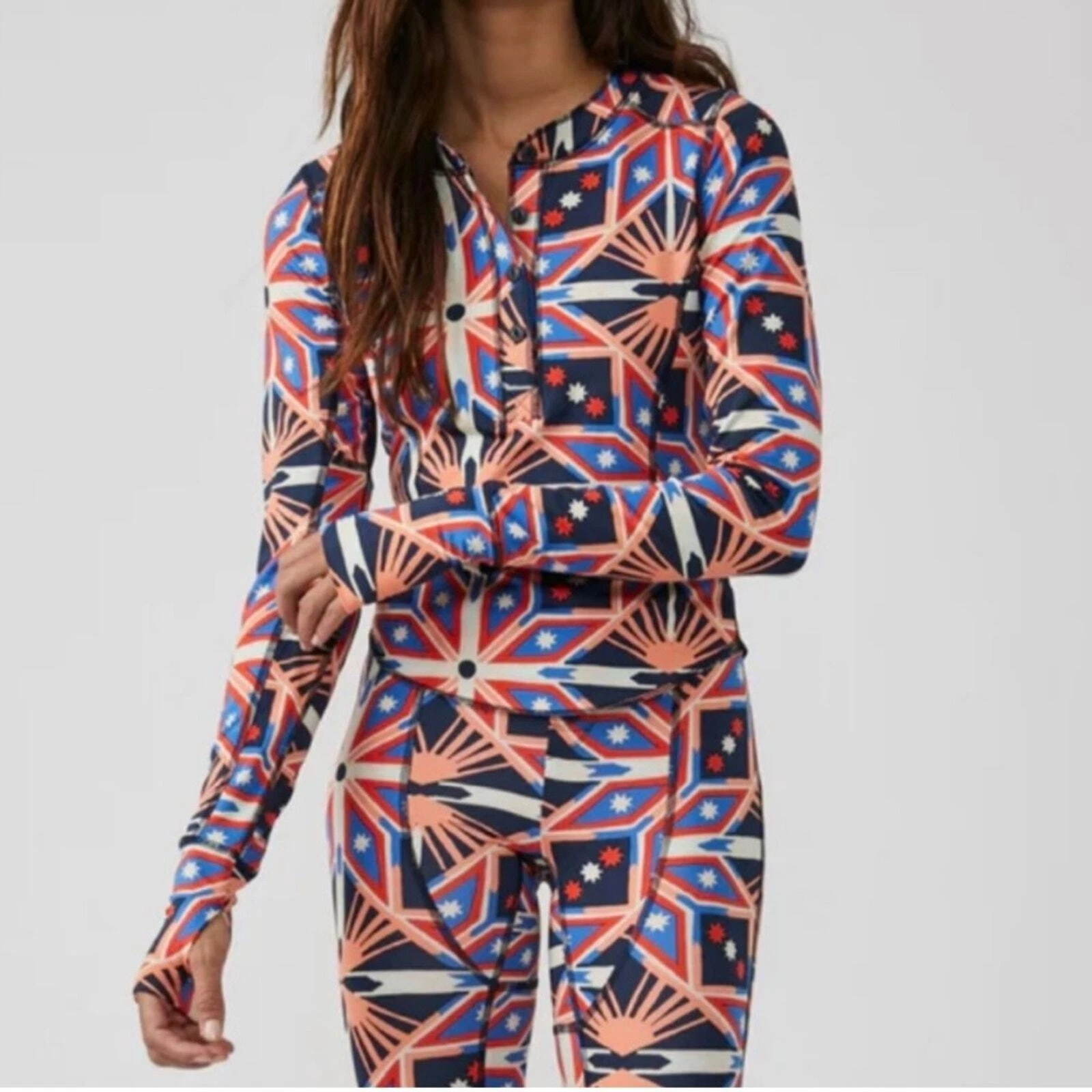 free-people-movement fireside printed long sleeve layer ski shirt