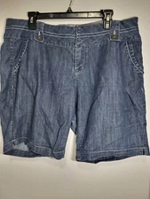 REWASH Brand Women's Denim Shorts Button Accents 