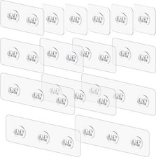 15 PCS Shower Caddy Adhesive Replacement Shower Hooks Shelf Adhesive No Drilling